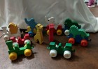 VTG Lot Of Rubber Animal Train Carts West Germany Lion Giraffe Elephant  — photo 6
