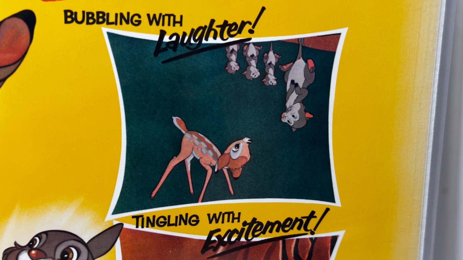 Disney's "Bambi" Movie Theater Re-Release-Title Card Unused Mint from-1966