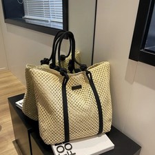 Women Straw Woven Handbag Beach Tote Bag Large Shoulder Purse Summer Shopper