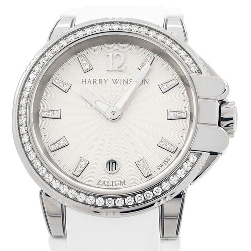Harry Winston Ocean Sport Zalium Diamond 36mm Quartz Ladies Watch OCSQHD36ZZ006