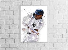 Jazz Chisholm Jr. Poster, NY Yankees, Gallery Canvas Wrap