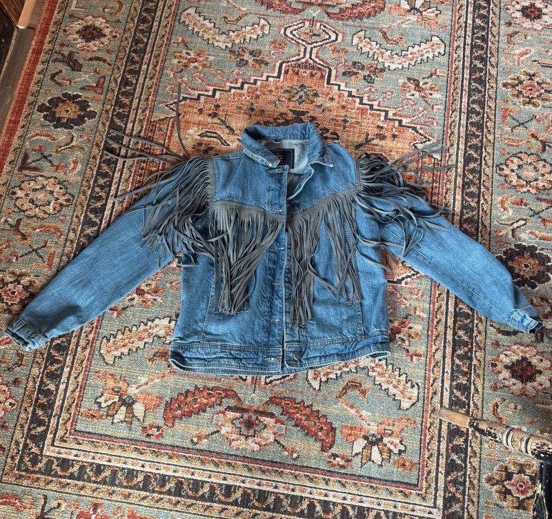 STS Ranchwear fringe jean jacket