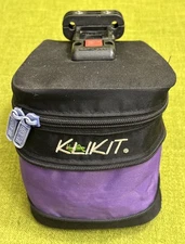 Vintage 1990s KLIKIT by GIRVIN Saddle Bag EXPANDING SEAT WEDGE Pack PURPLE Black