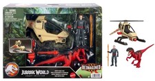 Jurassic World Legacy Collection Chopper Chase Pack Helicopter Atrociraptor