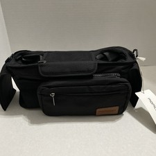 Momcozy Universal Stroller Organizer Cup Holder Shoulder Strap Black Or Green