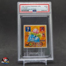 Ivysaur Sticker 2 1996 Amada Pokemon Sticker Collection Japanese PSA 3