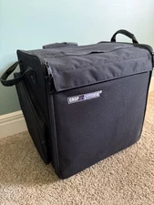 Crop In Style P3 Rolling Tote Craft Organizer 9 Tray Expandable Case 18"x17"x15"