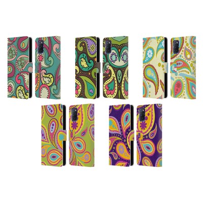 HEAD CASE DESIGNS PAISLEY PATTERNS LEATHER BOOK WALLET CASE FOR OPPO PHONES