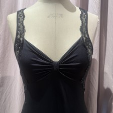 VTG Adonna Empire W Lace Boudoir Nightgown M