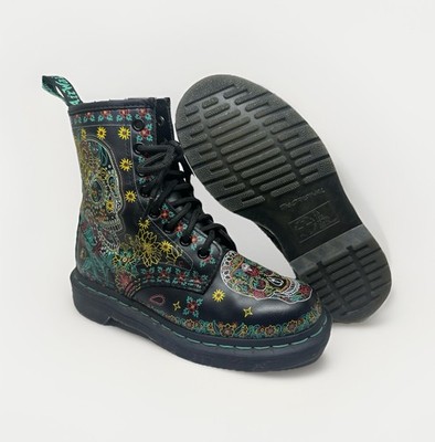 RARE Dr. Martens 1460 Skull LIMITED EDITION Day of the Dead Women s US Sz 5 / 3y