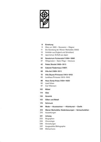 Wiener Werkstätte : 1903 - 1932 Fahr-Becker, Gabriele und Angelika Taschen: - Bild 3 von 4