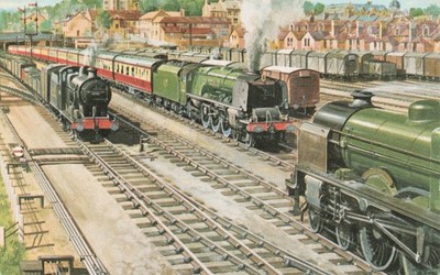 LMS Royal Scot Coronation Class 4-6-2 Dampflok Lancaster Castle Station