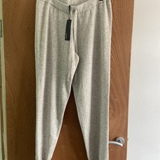 Autograph Pure Cashmere Joggers Pale Grey Size Large New With Tags