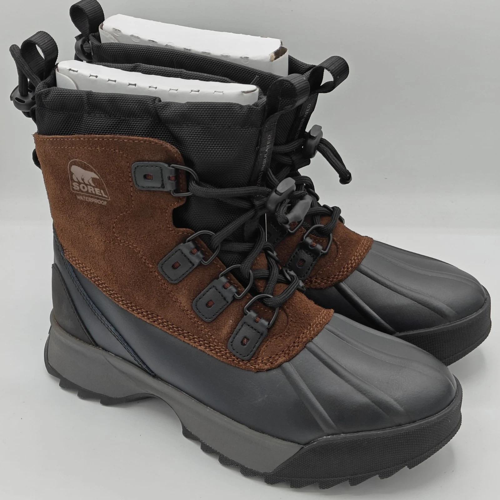 SOREL “SCOUT 87' XT WP” Men's Lightweight Waterproof Boots [Tobacco/Black]