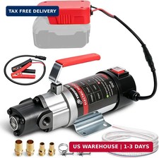 3.2 GPM Oil Extractor Pump; Dual-Power Self-Priming Oil Transfer Pump, Suitable