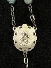 Vintage Sterling Silver Turquoise Rosary Cross Necklace - Very Beautiful — photo 9