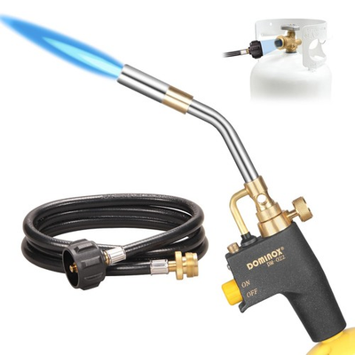 #ad DOMINOX Propane Torch Head with 5FT Hose High Intensity Trigger Start Gas To... $93.89