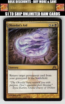 Magic_the_gathering Dragon's Maze #89 Obzedat's Aid
