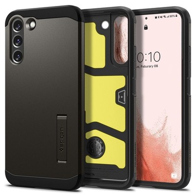 Spigen Tough Armor Schutzhülle für Samsung Galaxy S22, Gunmetal