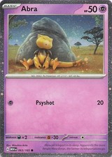 Pokemon Card - Abra - Reverse Cosmic Holo (063/165 - 151)
