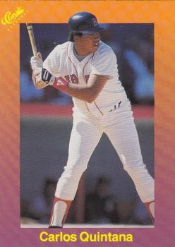 Carlos Quintana 1989 Classic 133 Boston Red Sox Baseball Card - Bild 1 von 2