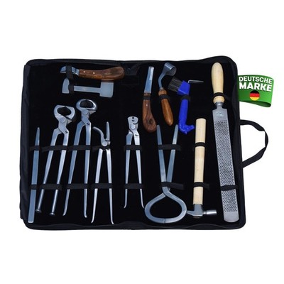 Professional 13-Piece Horse Farrier Tool Kit - Heavy-Duty Hoof Trimmer