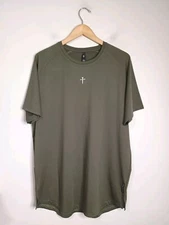 NEW Three Nails Pro-Tech Tee Men's XL Dark Sage Green