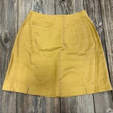 VINTAGE Telluride Clothing Co Silk Skirt Camel 6