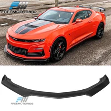 Fits 16-24 Chevy Camaro Carbon Fiber Print 1LE Style Front Bumper Lip Spoiler