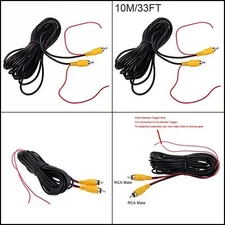 20' Car Video RCA Extension Cable - Rear View Backup Parking Camera Wire