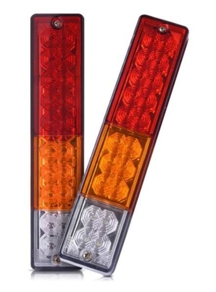 2 Feux Arrière LED 12V Universels - 6 Fonctions Pour Voiture/Camion