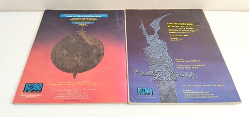 2 x Vintage WARCRAFT Big Bix MANUALS Orcs and Humans TIDES OF DARKNESS - Picture 2 of 13