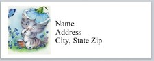 Personalized Address Labels Cute Little Cat bx 965