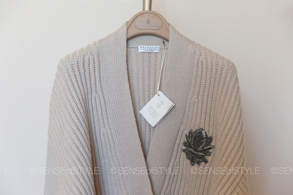 Brunello Cucinelli Cashmere Cardigan with Swarovski® Crystals