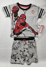 Spider-Man Toddler Boys Short Sleeve T-Shirt  Shorts Set, 2-Piece, Size 2T/New