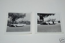 Nice Vintage 1950s New Car Football Field Mid Century Black & White Photo Lot