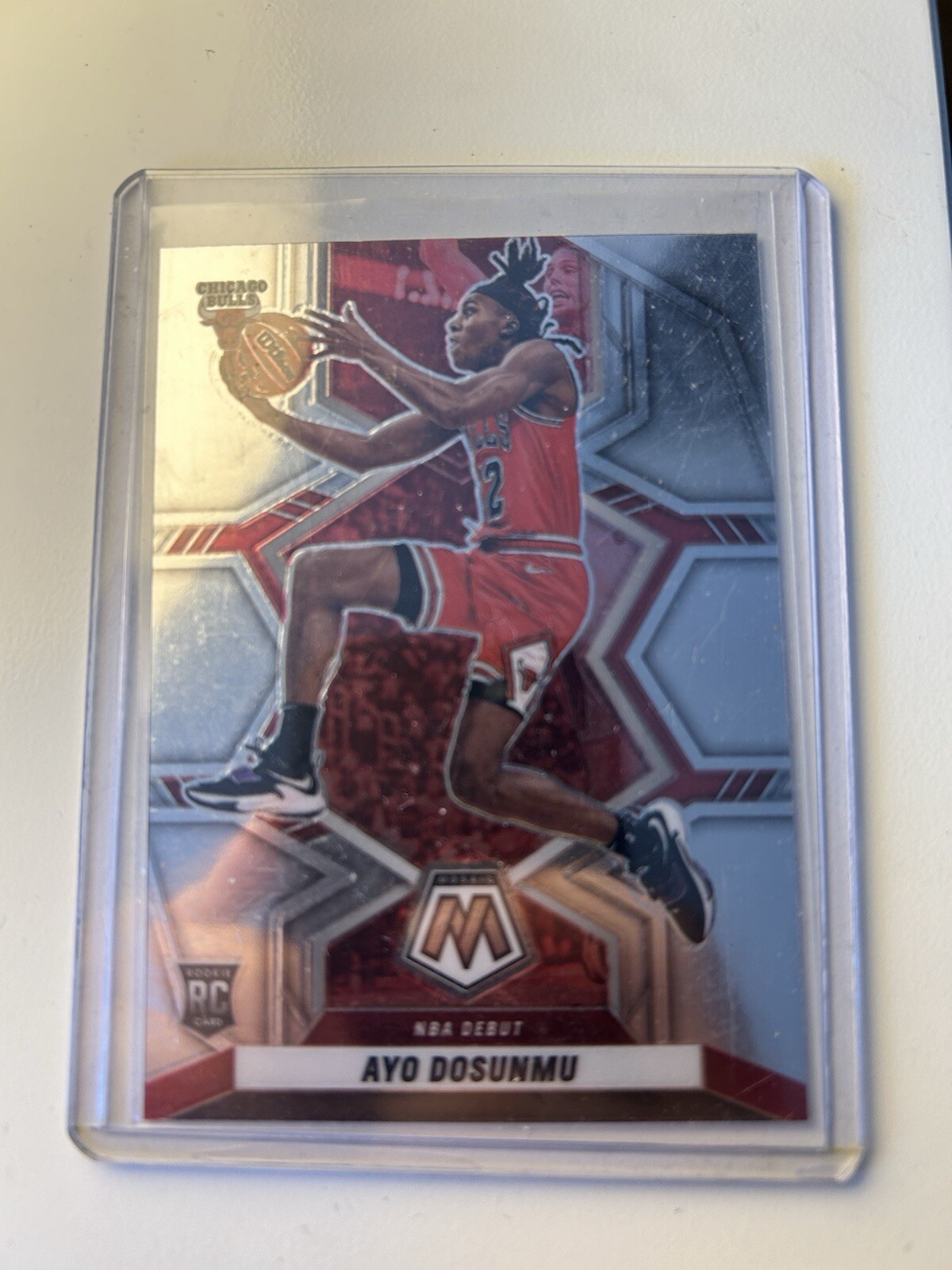 AYO DOSUNMU 2021-22 Panini Mosaic NBA Debut Silver Prizm Rookie #279 Bulls RC