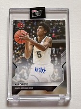 22 Topps Now BOWMAN NEXT #10A MAX CHRISTIE MI STATE LA LAKERS AUTOGRAPH 01/99