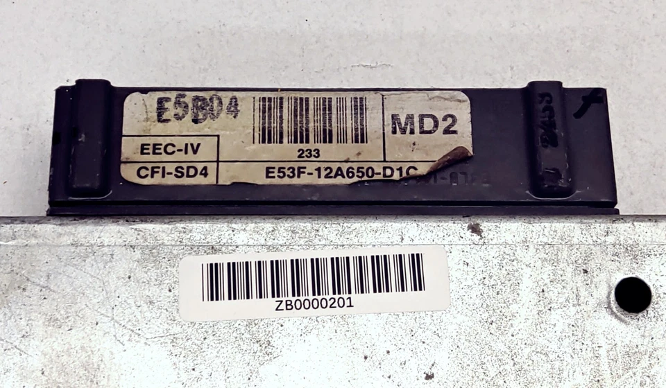 ECM ECU Engine Control Module Computer From 1985 Ford Tempo E53F-12A650-D1C - Image 2 of 4