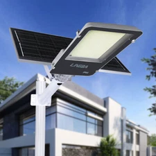 8800W Solar Power Commercial Solar Street Light Dusk to Dawn Road Pole+Remote