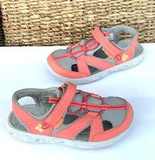 Columbia Techsun Wave Girls Size 5 Youth Trail Hiking Water Sport Pink Sandals