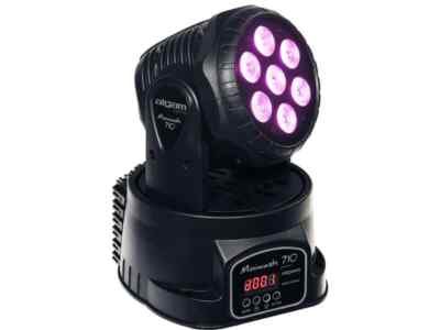 algam Lighting MINIWASH710 - Moving Head Wash, 7 LEDs x 10W, RGBW