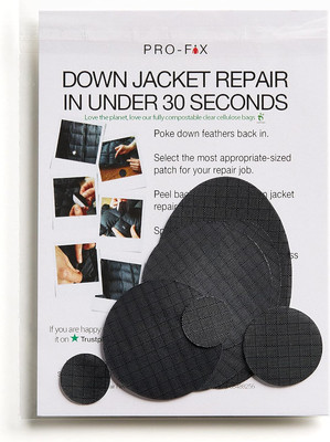 Pro-Fix down Jacket Repair Patches Easy to Use, Pre-Cut, Self-Adhesive, Waterpro
