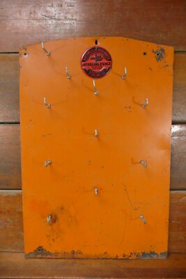 Vintage Northwestern Barb Wire Co Sterling Fence Metal Store Display Farm Sign