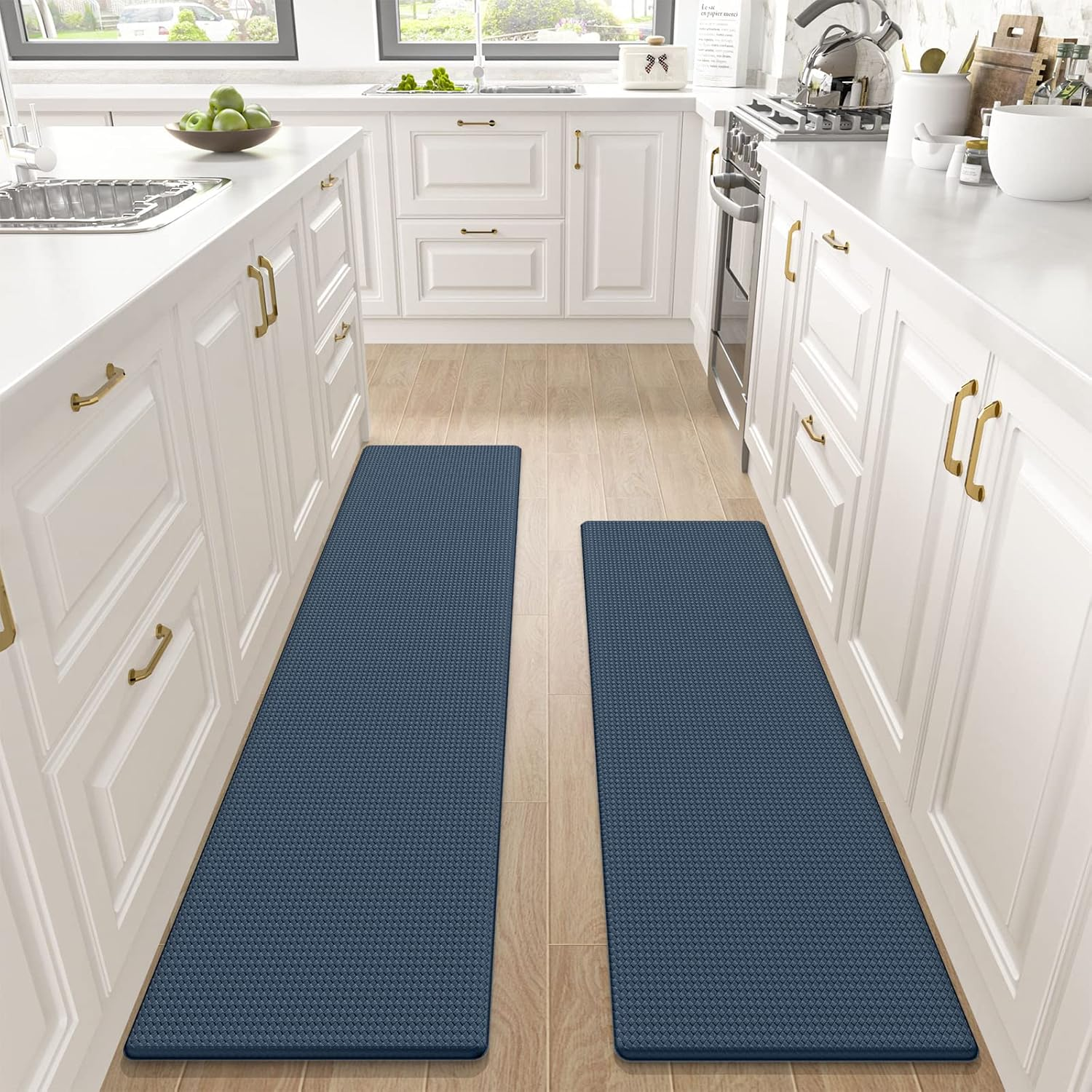 Kitchen Rug Runner Mat anti Fatigue Non Skid Cushioned Comfort Standing Kitchen