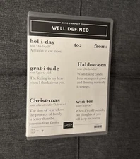 Stampin' Up! Well Defined stamp set only