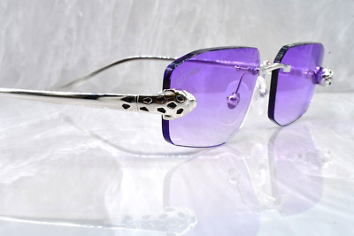 Cartier rimless Large Panthere sunglasses platinum C decor ct0474s ct0494O 2025