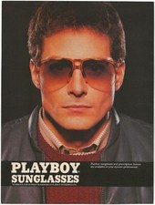 Vintage Print Ad Playboy Sunglasses And Prescription Frames - Apr 1983