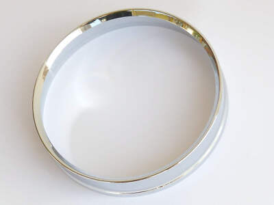 New Chrome Smiths Centre Speedo 5'' Gauge Bezels for Classic Mini 1959-67 AJH5134