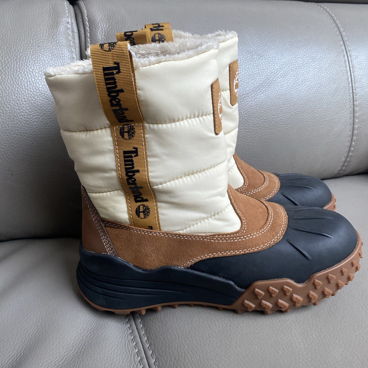 Timberland Moriah Range Women Uk EU 36 Boots Cream Brown